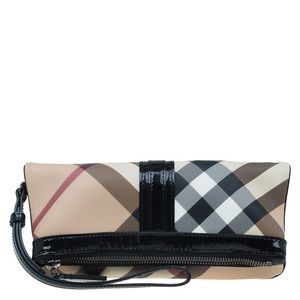 Burberry Nova Check Foldover Clutch